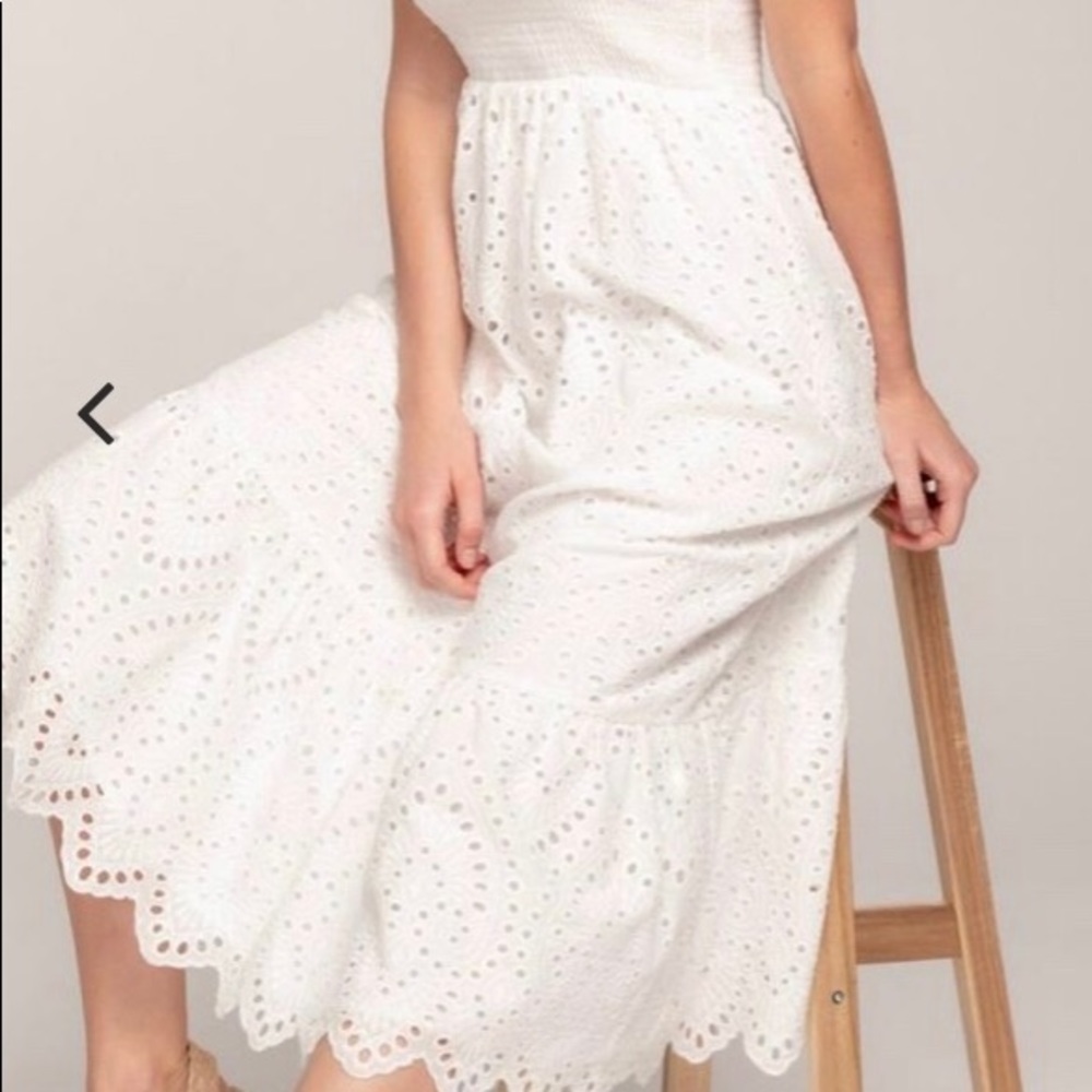 Everly Eyelet Maxi Dress Sz L